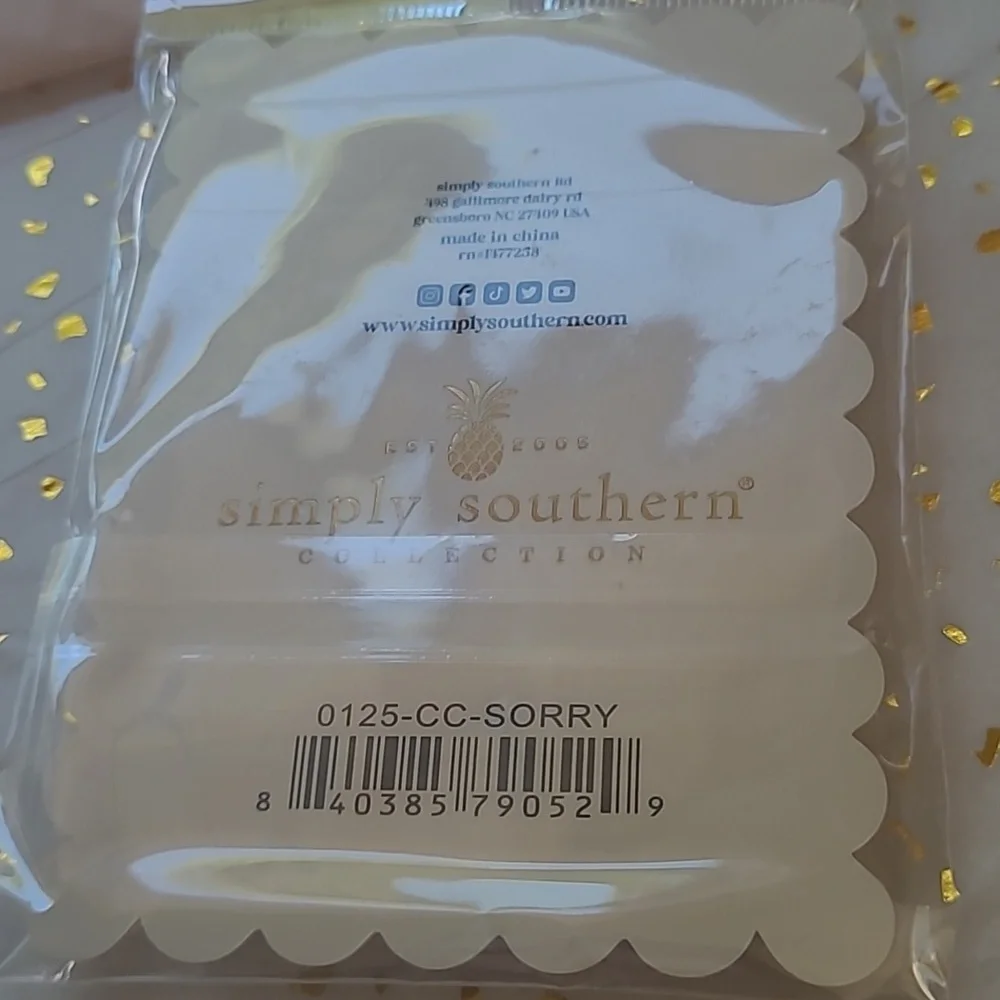 Simply Southern Light Blue Car Coasters Set